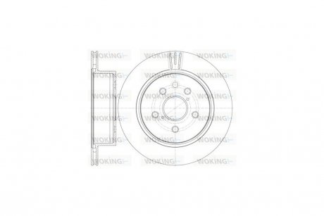 Диск тормозной Lexus GS 05> / задний (кратно 2 шт.) WOKING D61255.10