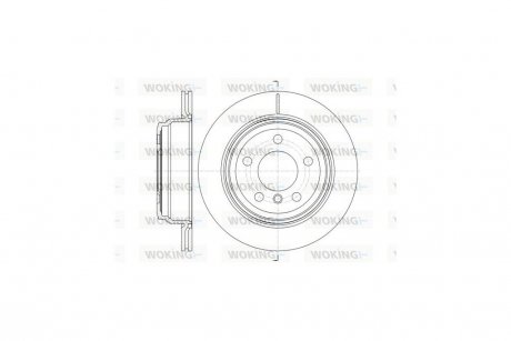 Диск тормозной задний (Remsa) (кратно 2 шт.) BMW 3 F30 WOKING D61453.10