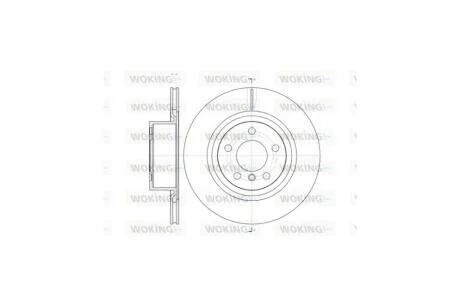 Диск тормозной задний (кратно 2) (пр-во Remsa) BMW X3F25 10>17 (D61455.10) WOKING 'D61455.10