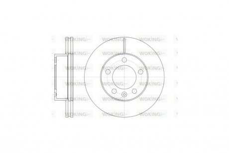 Диск тормозной Renault Master III Movano 11> / перед (кратно 2 шт.) WOKING D61475.10