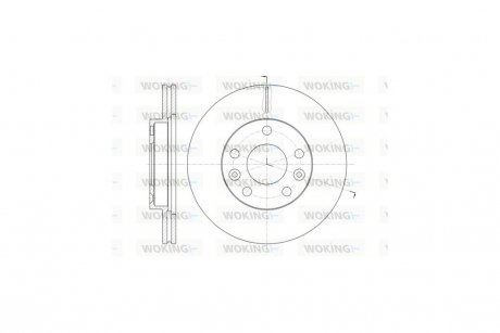 Диск тормозной Renault Duster I / перед WOKING D61478.10