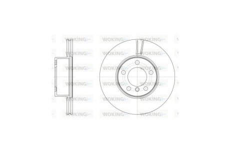 Диск тормозной передний (кратно 2) (Remsa) BMW 3E90 3F30 X1E84 (D61496.10) WOKING 'D61496.10