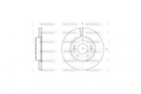 Диск тормозной передний (кратно 2 шт.) (Remsa) Hyundai i30 11> WOKING D61507.10