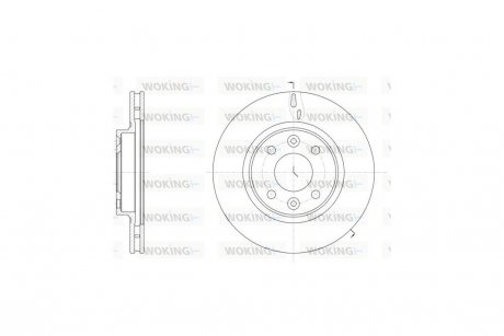 Диск тормозной передний (кратно 2) (Remsa) Renault Clio IV Logan Sandero II / Smart 14> WOKING D61535.10