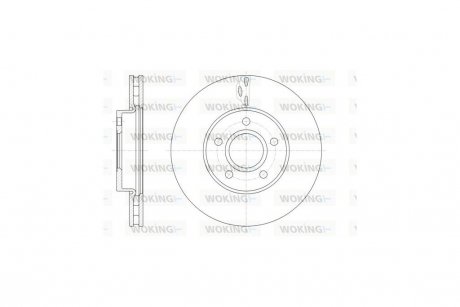 Диск тормозной Ford Focus III C-max II Grand C-max I / перед WOKING D61560.10