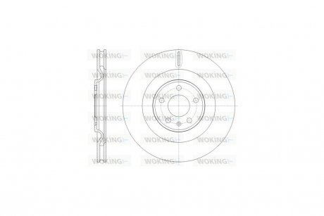 Диск тормозной Audi Q7 15> / Touareg 18> / задний (кратно 2 шт.) WOKING D61775.10