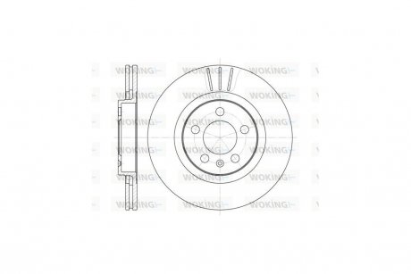 Диск тормозной передний (Remsa) (кратно 2 шт.) Skoda Octavia I 98>10 Fabia I 99>07 WOKING D6546.10