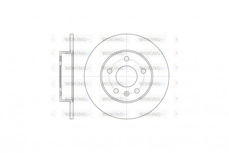 Диск тормозной задний (кратно 2) (Remsa) Opel Astra G H Zafira A B / Meriva A B WOKING D6578.00