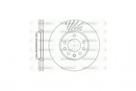 Диск тормозной передний (Remsa) (кратно 2 шт.) Opel Astra G H Zafira A / Meriva A / Combo C WOKING D6584.10