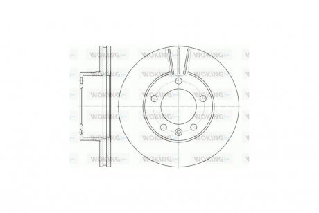 Диск тормозной Renault Master II Movano 06> / перед WOKING D6643.10