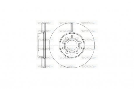 Диск тормозной передний (Remsa) Octavia II III / Superb I II WOKING D6648.10