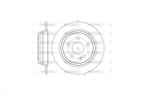 Диск тормозной MB Vito639 / задн WOKING D6678.00