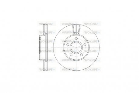 Диск тормозной Ford Focus II III C-max I II Grand C-max I / перед WOKING D6710.10