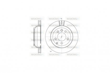 Диск тормозной задний (Remsa) VAG Cayenne I II / Touareg I II / Q7 I WOKING D6971.10