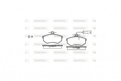 Колодки тормозные диск. перед. (Remsa) Chery Amulet ii 1.8 10-,Chery Amulet ii 2.0 10- WOKING P0343.02