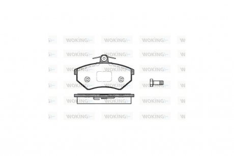 Колодки тормозные диск. перед. (Remsa) Chery Amulet 1.3 03-10,Chery Amulet 1.5 03-10 WOKING P0343.40