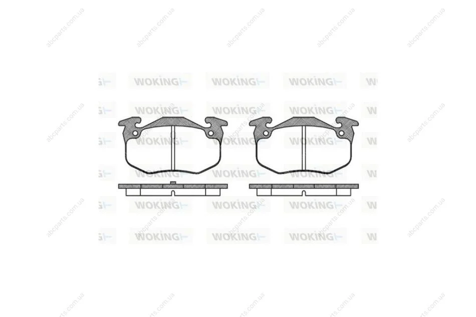 Колодки гальмівні диск. задн. (вир-во Remsa) Renault Megane I, Peugeot 306 WOKING P0443.50 (фото 1)