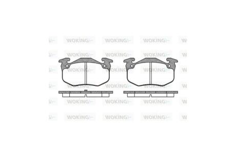 Колодки гальмівні диск. задн. (Remsa) Renault Megane I, Peugeot 306 WOKING P0443.50