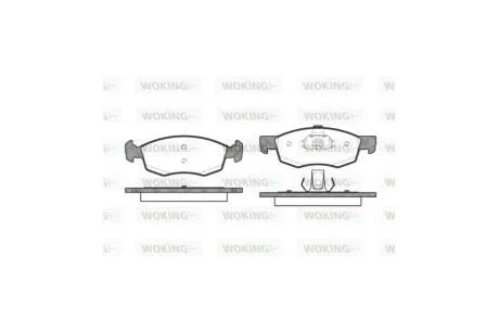 Колодки тормозные диск. перед. (пр-во Remsa) Fiat Doblo I ATE ver. WOKING P0723.30