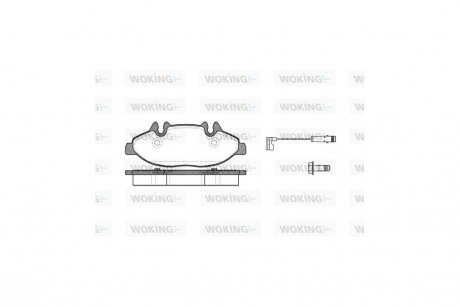 Колодки тормозные диск. перед. (Remsa) MB Vito 639 WOKING P10093.02