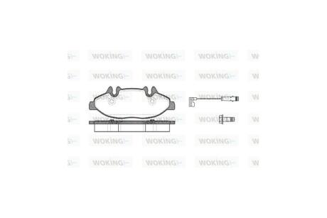 Колодки гальмівні диск. перед. (Remsa) MB Vito 639 WOKING P10093.02