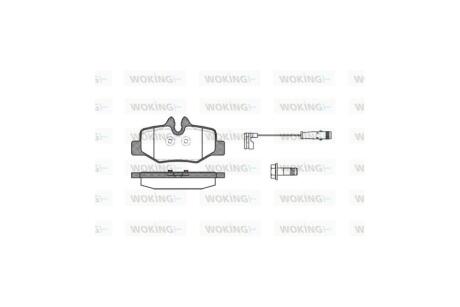 Колодки гальмівні диск. задн. (Remsa) MB Vito 639 Bosch ver. WOKING P10103.02