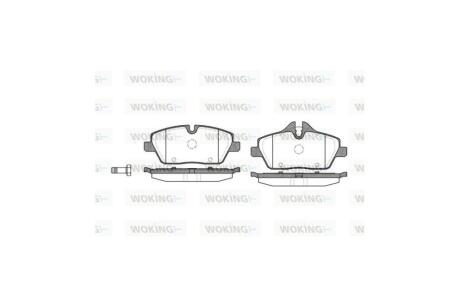 Колодки гальмівні диск. перед. (Remsa) Mini Cooper, One, Clubman 08> WOKING P10313.00