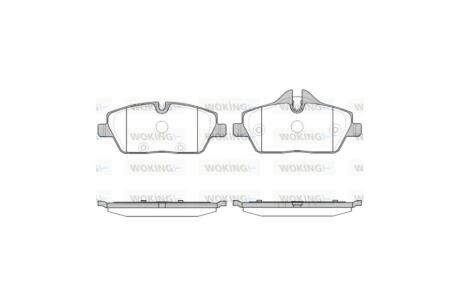 Колодки тормозные диск. перед. (Remsa) BMW i3 13> WOKING P10313.30