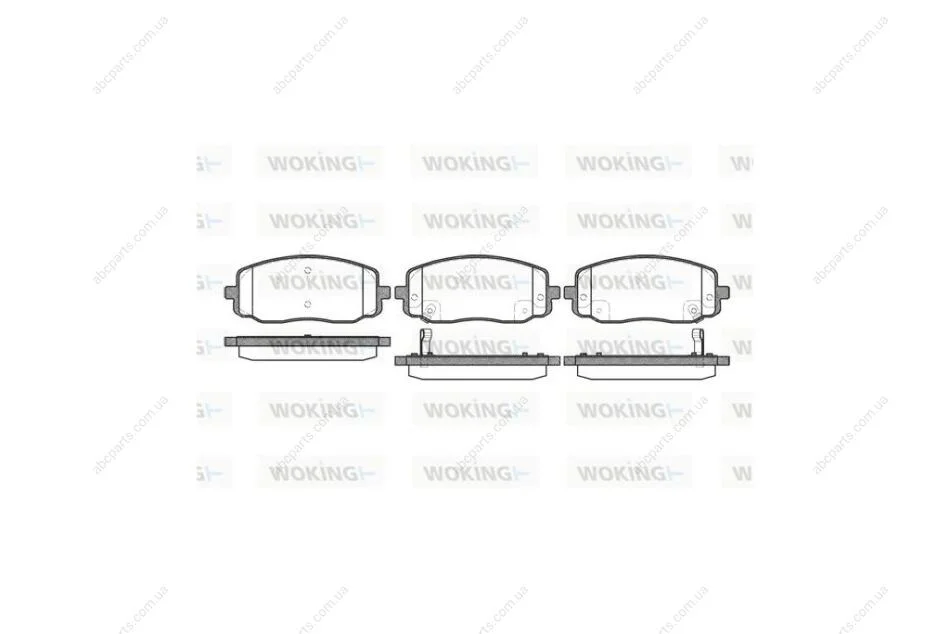 Колодки гальмівні диск. перед. (вир-во Remsa) Hyundai i10, Kia Picanto 11> WOKING P10333.02 (фото 1)