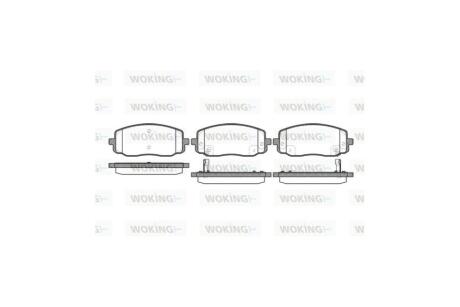 Колодки гальмівні диск. перед. (Remsa) Hyundai i10, Kia Picanto 11> WOKING P10333.02