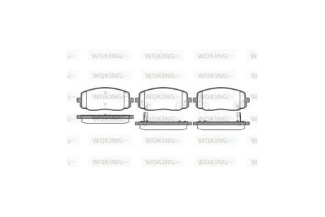Колодки гальмівні диск. перед. (вир-во Remsa) Hyundai i10, Kia Picanto 11> WOKING P10333.02