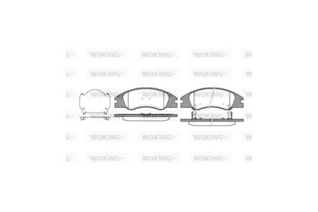 Колодки тормозные диск. перед. (Remsa) Kia Cerato 04>08 WOKING P10343.02