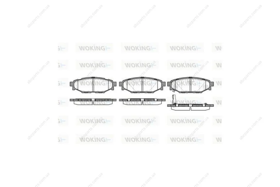 Колодки гальмівні диск. задн. (вир-во Remsa) Subaru Forester (sh) 2.0 08-,Subaru Forester (sh) 2.5 08- WOKING P10363.01 (фото 1)