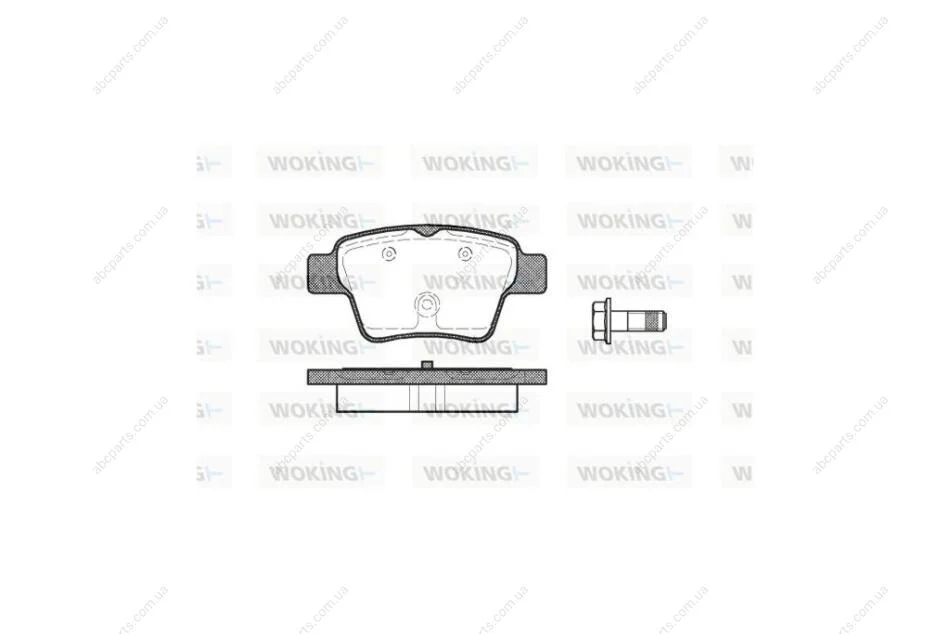 Колодки гальмівні диск. задн. (вир-во Remsa) Peugeot 207 307, Citroen C4 (04-) WOKING P10383.00 (фото 1)