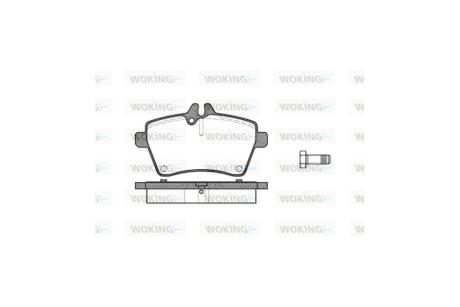 Колодки тормозные диск. перед. (Remsa) MB A-class 04>12, B-class 05>11 Bosch ver. WOKING P10443.00