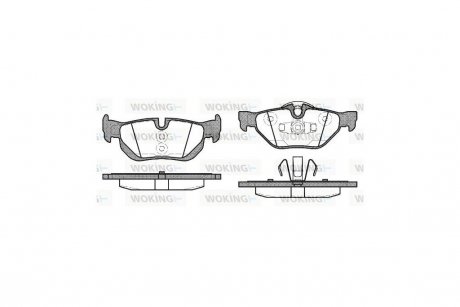 Колодки тормозные диск. задн. (Remsa) BMW 1e87 2.0i 2.0d (06-12) WOKING P10453.10