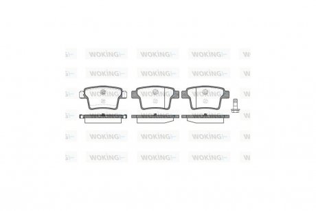 Колодки гальмівні диск. задн. (Remsa) Ford Mondeo III WOKING P10493.10