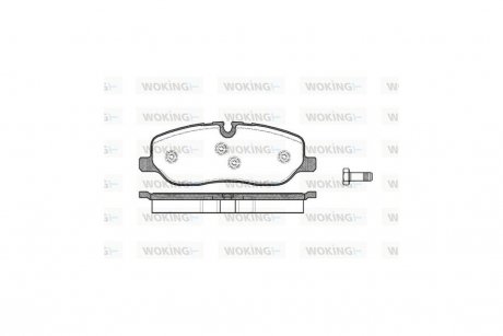 Колодки тормозные передние (Remsa) Range Rover III 04> / Range Rover Sport 06> / Discovery III WOKING P10583.00