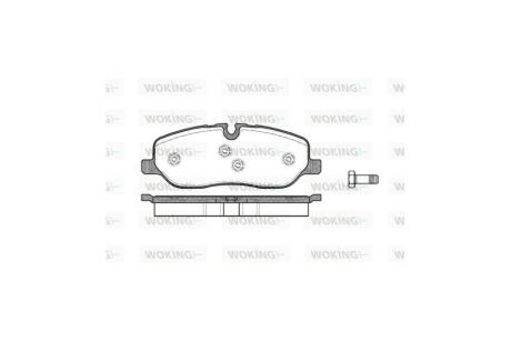 Колодки гальмівні диск. перед. (Remsa) Range Rover III 04> / RR Sport 06> / Discovery III WOKING P10583.00