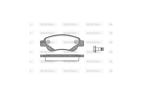 Колодки тормозные диск. перед. (Remsa) PSA C1 I II / 107 05>14, 108 14> / Toyota Aygo 05> 14> Bosch ver. WOKING P10773.00