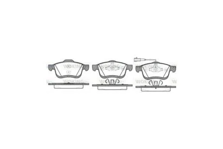 Колодки тормозные диск. перед. (пр-во Remsa) Fiat Doblo 1.3 09-,Fiat Doblo 1.3 10-,Fiat Doblo 1.4 09- WOKING P10833.01