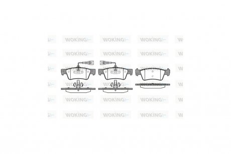 Колодки тормозные задние (Remsa) VW T5 ATE WOKING P10873.02