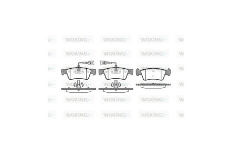Колодки тормозные диск. задн. (Remsa) VW T5 ATE ver. WOKING P10873.02