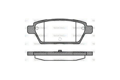 Колодки тормозные диск. задн. (Remsa) Mazda 6 I WOKING P10953.10