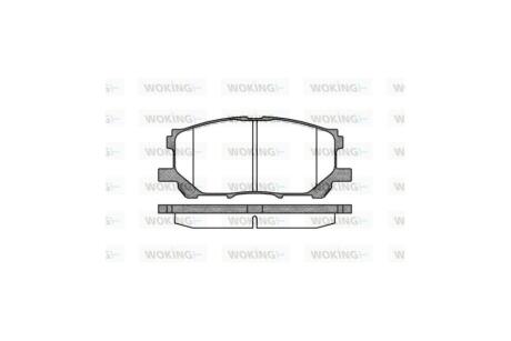 Колодки гальмівні диск. перед. (Remsa) Lexus RX300-330-350 03>08, 08>15 WOKING P11393.00