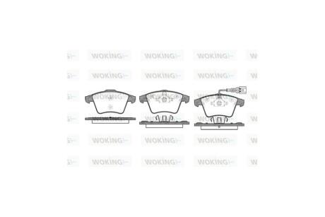 Колодки гальмівні диск. перед. (Remsa) VW T5 ATE ver. WOKING P11453.01
