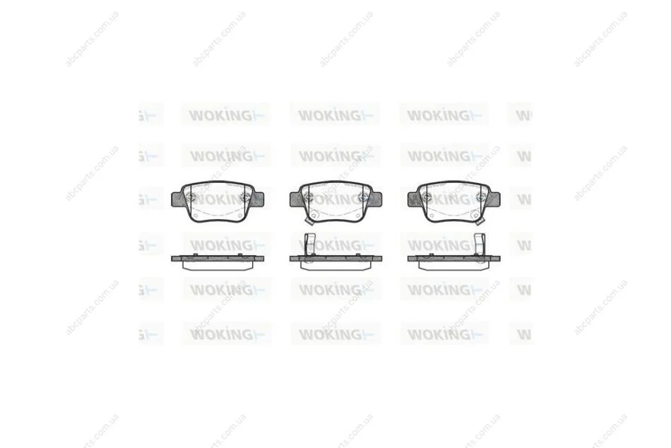 Колодки тормозные диск. задн. (пр-во Remsa) Toyota Avensis 03>08, Previa 05>, Alphard 08>14 WOKING P11473.02 (фото 1)