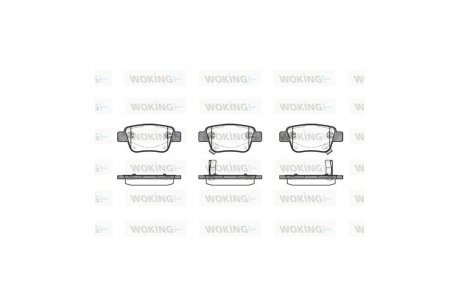 Колодки тормозные задние (Remsa) Toyota Avensis 03>08, Previa 05>, Alphard 08>14 WOKING P11473.02