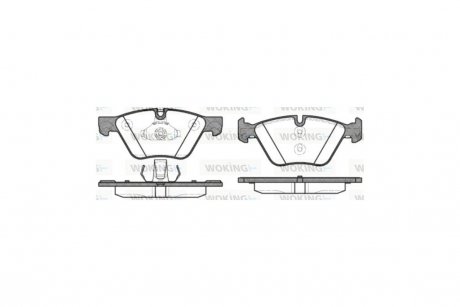 Колодки тормозные передние (Remsa) BMW 5 F10 WOKING P11523.30