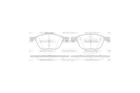 Колодки тормозные диск. перед. (Remsa) Ford Kuga II Connect II WOKING P11823.50